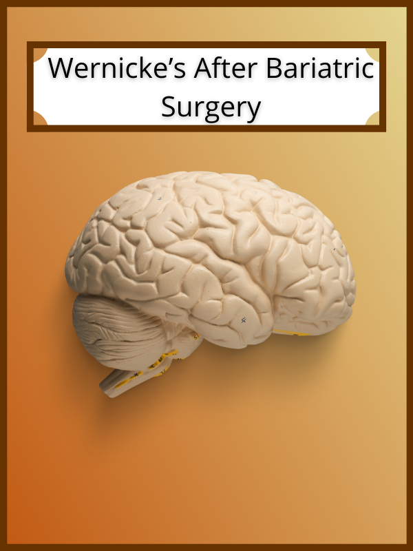 Wernicke’s Encephalopathy Post Bariatric Surgery: An Alert to Monitor for Thiamine Deficiency