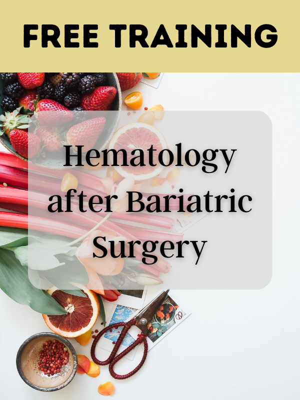 Hematology after Bariatric Surgery Free Training