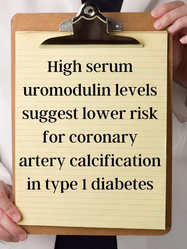 High serum uromodulin levels suggest lower risk for coronary artery calcification in type 1 diabetes